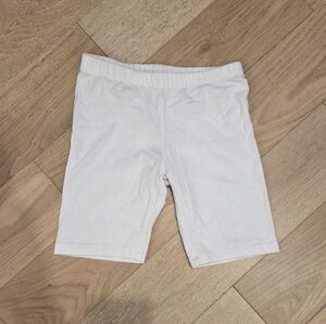 CIRCO | Long Basic White Stretch Bike Shorts